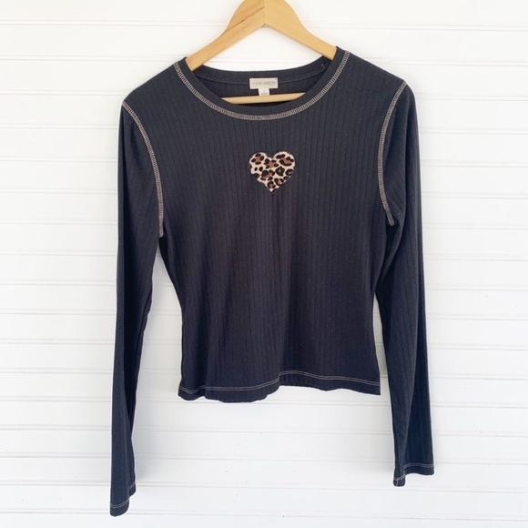 J for Justify Black Fitted Embellished Long Sleeve Tee - Picture 8 of 8